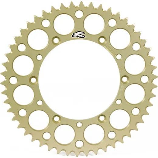 RENTHAL Aluminium Ultra-Light Self-Cleaning Hard Anodized Rear Sprocket - 520 for KTM, Husqvarna, Husaberg 224U-520-52GPHA