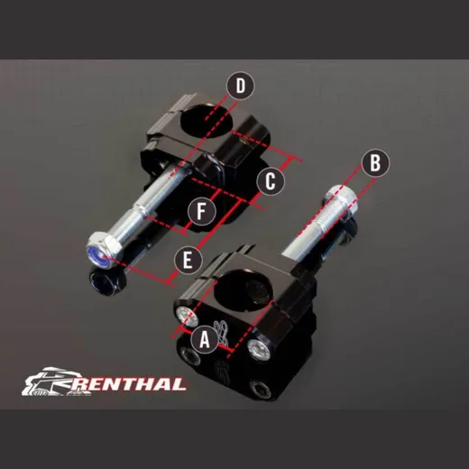 RENTHAL 36Tech Lenkerhalterungen Ø36mm Fatbar®36 für Suzuki für: Gas Gas EC250, EC300, XC200 RM-Z250, RM-Z450