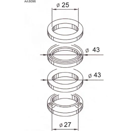 BUZZETTI Lenkkopflagern für Malaguti, Yamaha, MBK