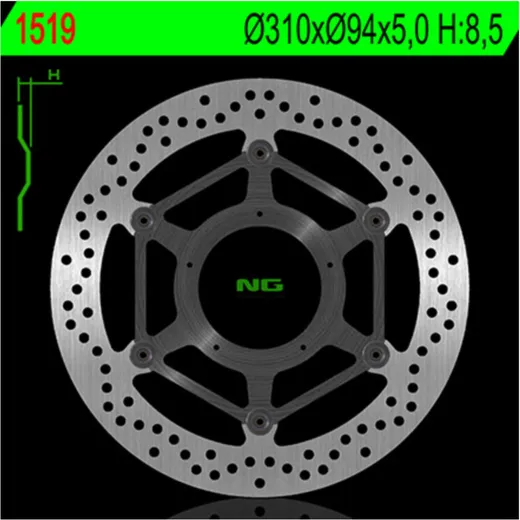 NG BRAKES Bremsscheibe - 1519.
