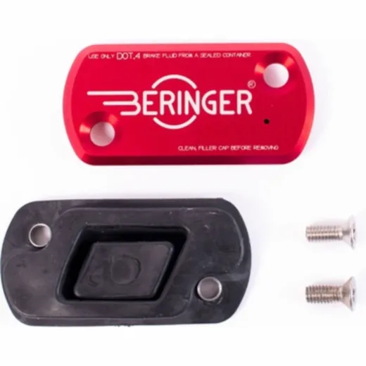 BERINGER Front Master Cylinder Cover Integrated Reservoir Red