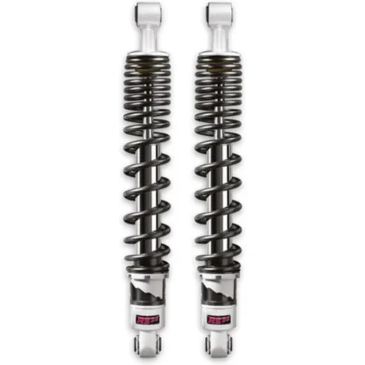 MALOSSI Twin Rear Shock Absorbers - Black for Piaggio BEVERLY400, BEVERLY500