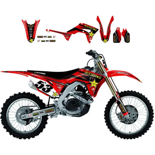 BLACKBIRD Rockstar Energy Graphic Kit for: Honda CR125/250R for CR125R, CR250R