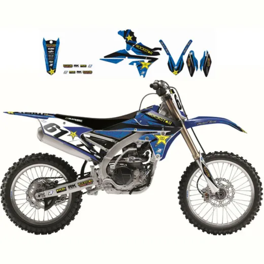 BLACKBIRD Rockstar Energy Graphic Kit for: Yamaha YZ125/250 WR for TT-R125, WR250, YZ250