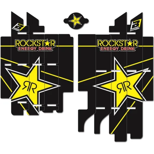 BLACKBIRD Rockstar Energy Radiator Louvers Graphic Kit for: Suzuki RM-Z450