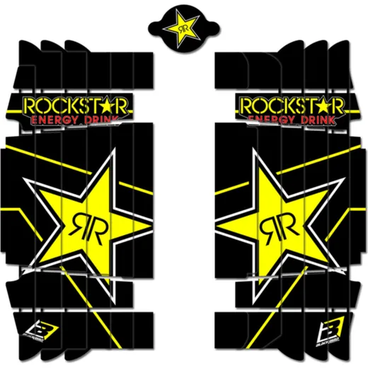 BLACKBIRD Rockstar Energy Radiator Louvers Graphic Kit for: Husqvarna TC/FC for FC250, FC350, FC450