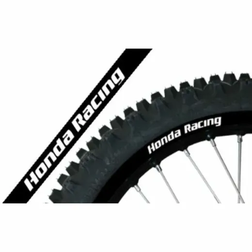 BLACKBIRD Replica for: Honda Racing Wheel Graphic Stickers Black Universal