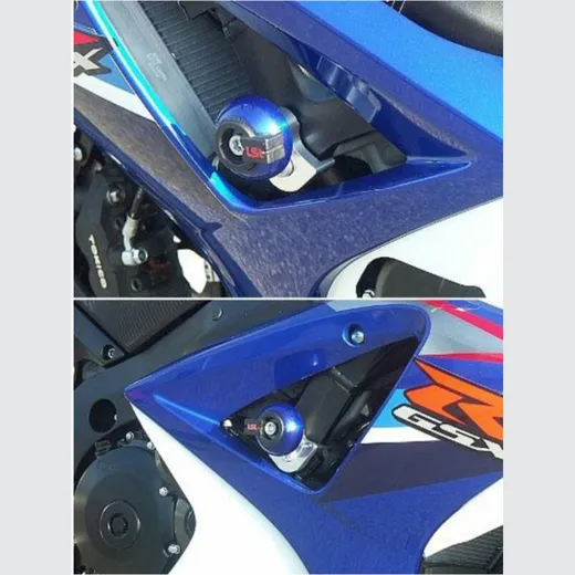 LSL Crash Pad Fitting Kit For GSXR1000 2007, Mounted On Frame, With Aluminium Attachment Plate for Suzuki GSX-R1000