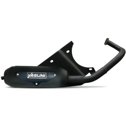 YASUNI Eco Full Exhaust System - Steel Black for Kymco DINK50, DINKCLASSIC50, HEROISM50 SYM JET502T