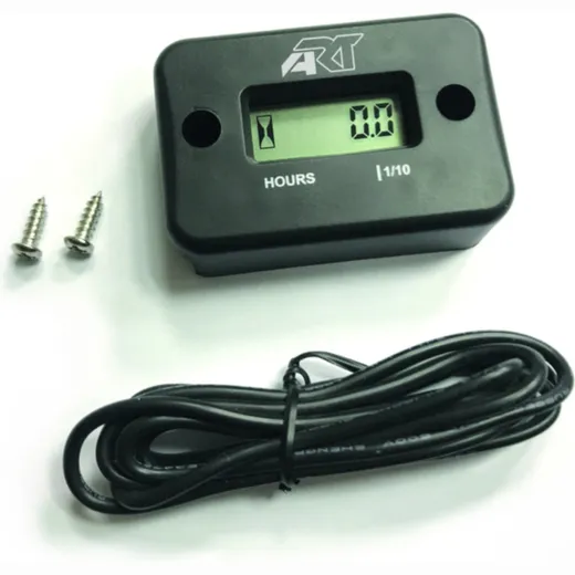ART Hour Meter With Wire Black