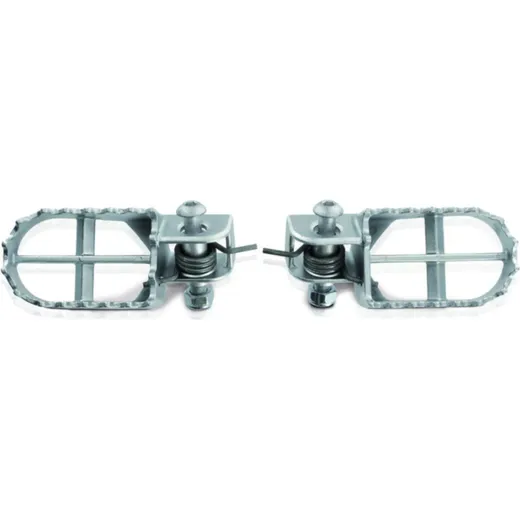 S3 Original Footrests Steel Silver for Beta, for: Gas Gas, Sherco