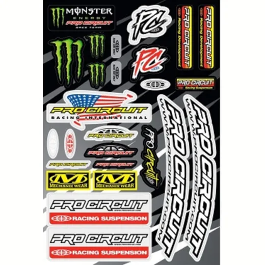 PRO CIRCUIT Sticker Kit 26 pieces