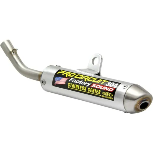 2-Takter-Schalldämpfer 304 PRO CIRCUIT, gebürstetes Aluminium KTM Sx65 für GAS GAS, Husqvarna