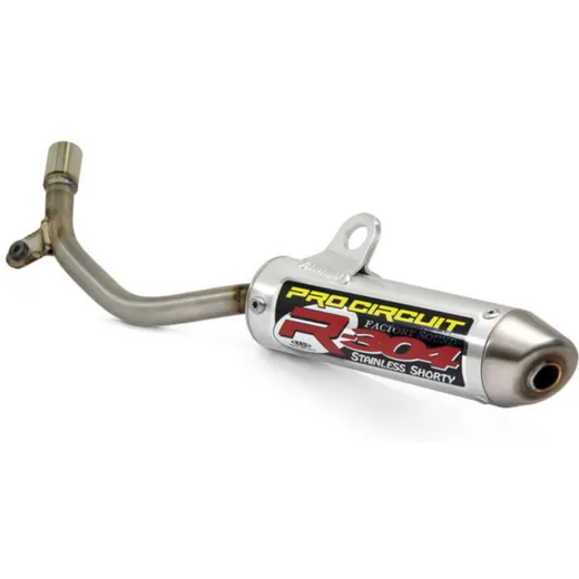 2-Takter-Schalldämpfer PRO CIRCUIT R-304 Alu gebürstet KTM 50 SX für GAS GAS, Husqvarna