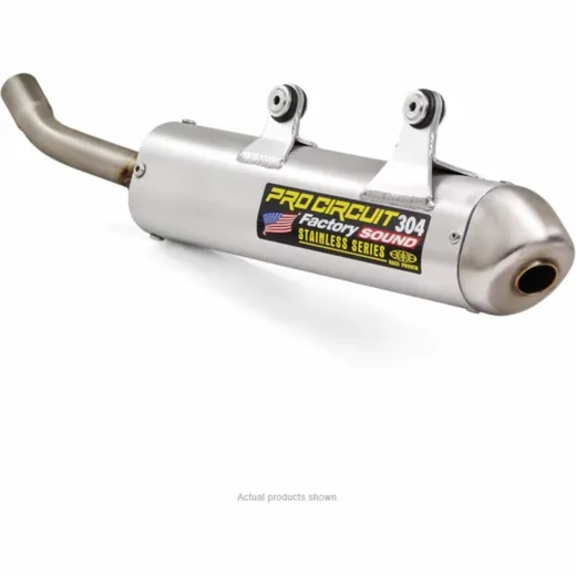 PRO CIRCUIT 304 Muffler Brushed Aluminum/Stainless Steel End Cap for: Gas Gas EC2500/300 for EC300