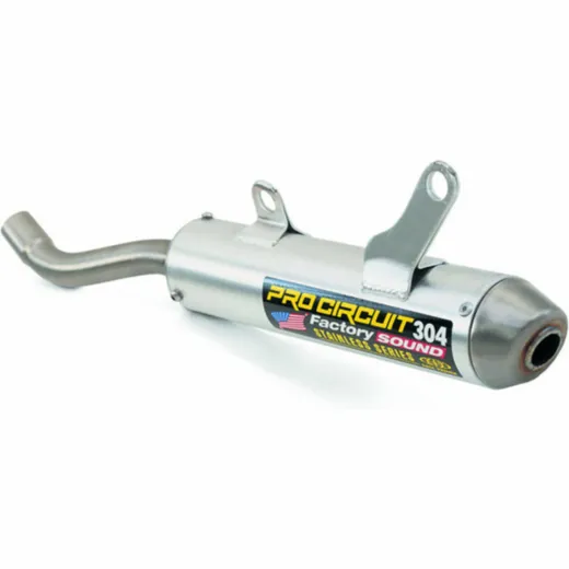 PRO CIRCUIT 304 Muffler Brushed Aluminum/Stainless Steel End Cap for: Suzuki RM125 SS89125-304