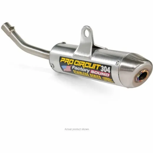 2-Takter-Schalldämpfer 304 PRO CIRCUIT, gebürstetes Aluminium für: KTM Sx85 für Husqvarna TC85 85SX