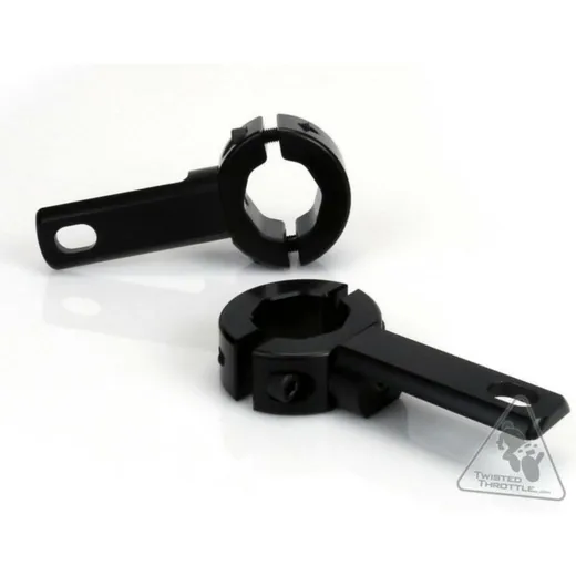 DENALI Frame & Crash Bars Light Mount Ø21-29mm Black for BMW, Triumph, Honda