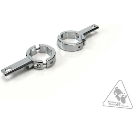 DENALI Forks Tubes Light Mount Ø39-49mm Chrome