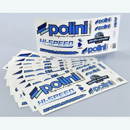 POLINI Blue Line Stickers for Peugeot, Kymco, SYM