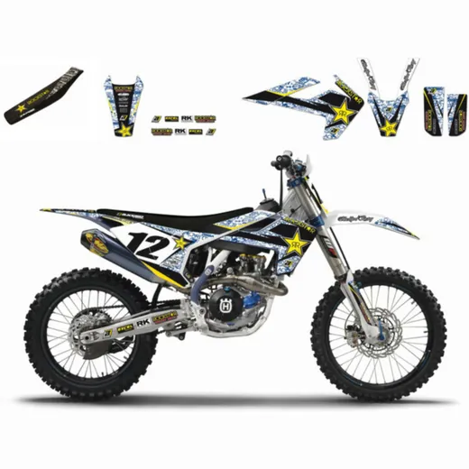 BLACKBIRD Rockstar Energy Complete Graphic Kit for: Husqvarna TC/FC TE/FE for FC250, FC350, FC450