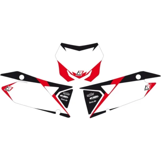 BLACKBIRD Graphic Startnummern-Untergründe weiss für Suzuki RM-Z450