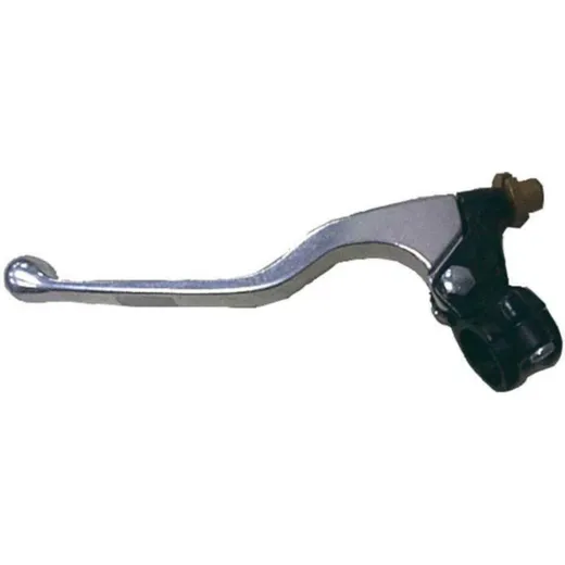 BIHR Long Clutch Lever + Perch Casted aluminium Polished/Black Universal