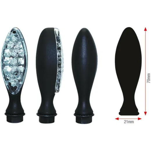 LED Blinker ELIPSE 01-1908BK