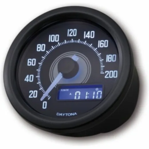 LSL Daytona Velona Speedometer Black