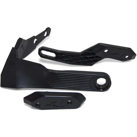 RACETECH HP3 Adventure Handguard Plastic Bar Set Black