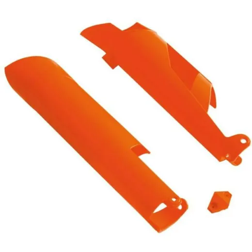 RACETECH Fork Guards - Orange for 125EXC, 125SX, 144SX