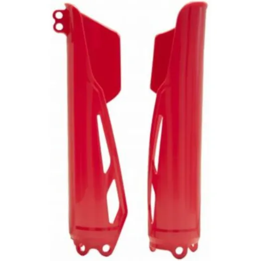 RACETECH Fork Guards - Red for CRF450L, CRF450R, CRF450X