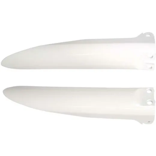 RACETECH Fork Guards - White for Kawasaki KLX110