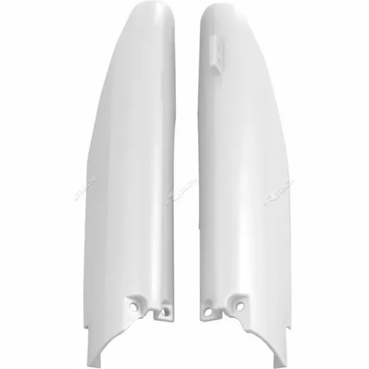 RACETECH Fork Guards - White for Suzuki RM250, RMX450, RM-Z450