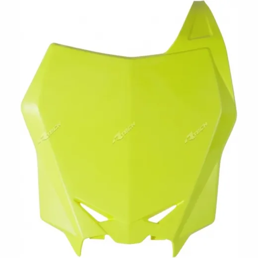 RACETECH Factory Front Number Plate Neon Yellow for: Suzuki RM-Z250/450 for RM-Z450