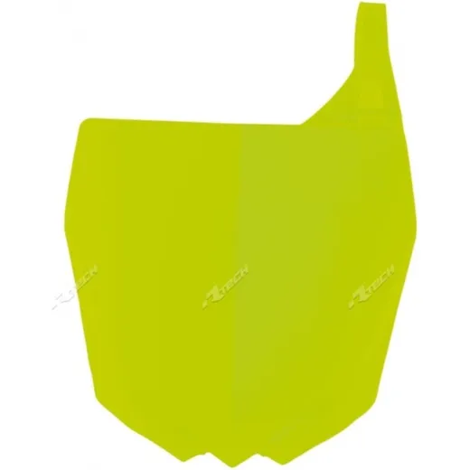RACETECH Front Number Plate Neon Yellow for: Yamaha YZ125/250/250F/450F for YZ250F, YZ450F