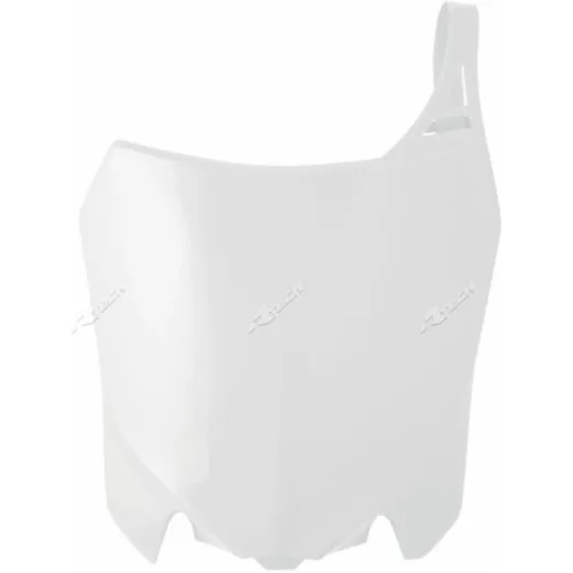 RACETECH Front Number Plate White for: Honda CRF250R/450R for CRF250R, CRF450R