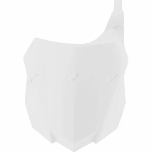 RACETECH Front Number Plate White for: Kawasaki KX250F/450F for KX250F, KX450F