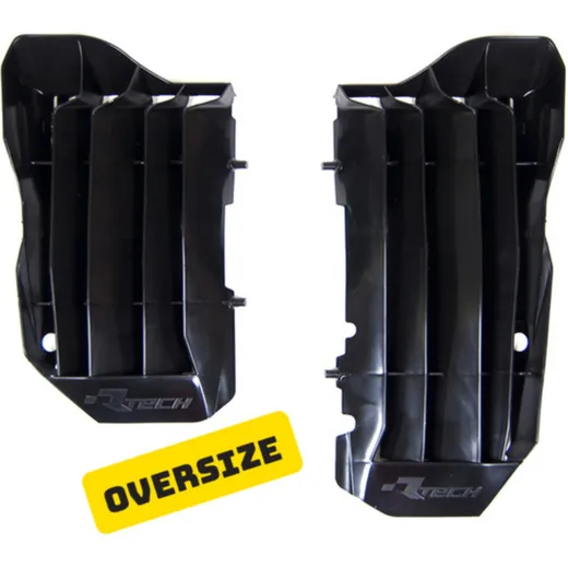 RACETECH Oversized Radiator Louvers Black for: Honda CRF450R/450RX