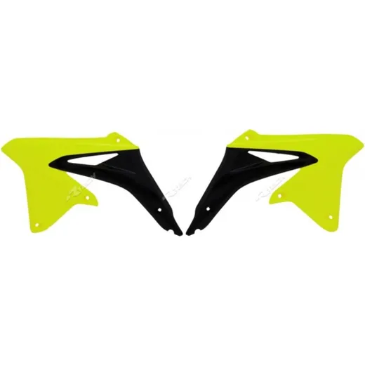 RACETECH Radiator Covers Neon Yellow/Black for: Suzuki RM-Z450