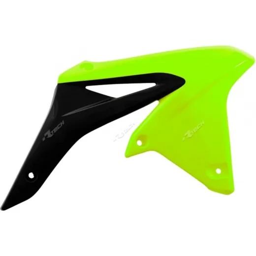 RACETECH Radiator Covers Neon Yellow/Black for: Suzuki RM-Z250