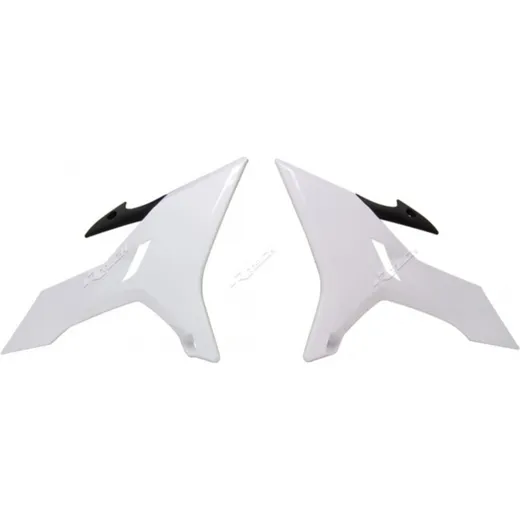 RACETECH Revolution Radiator Covers White for: Yamaha YZ125/250