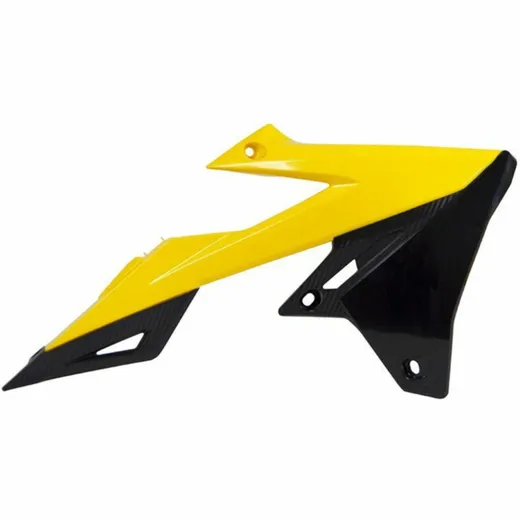 RACETECH Radiator Covers Yellow/Black for: Suzuki RM-Z450 for RM-Z250