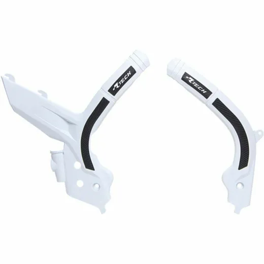 RACETECH Bi-material Frame Guard White/Black