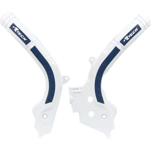 RACETECH Bi-material Frame Guard White/Blue