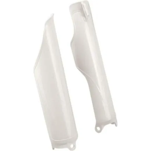 RACETECH Fork Guards - White for Honda CR125R, CR250R, CRF250R