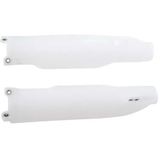 RACETECH Fork Guards - White for Kawasaki KX250, KX250F, KX450F