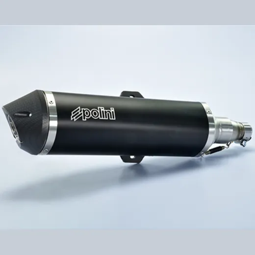 POLINI komplette Auspuffanlage - Aluminium schwarz Piaggio für MP3500
