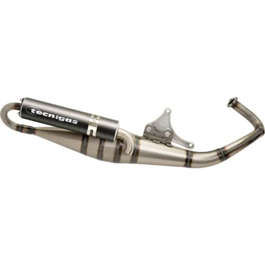 TECNIGAS RS-II Full Exhaust System - Black Aluminium for Yamaha AEROX, BW'S