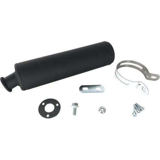 TECNIUM Muffler Steel Black for: Derbi /Gilera/Aprilia for Aprilia, Derbi, Gilera